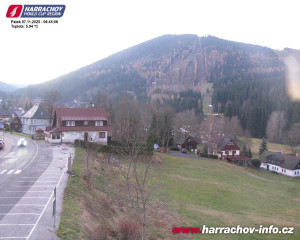 Město Harrachov - Střed města - 7.11.2025 v 06:46 Město Harrachov - Střed města - 7.11.2025 v 06:46