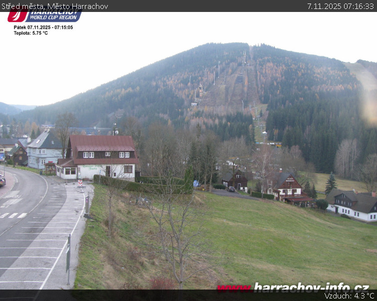 Město Harrachov - Střed města - 7.11.2025 v 07:16
