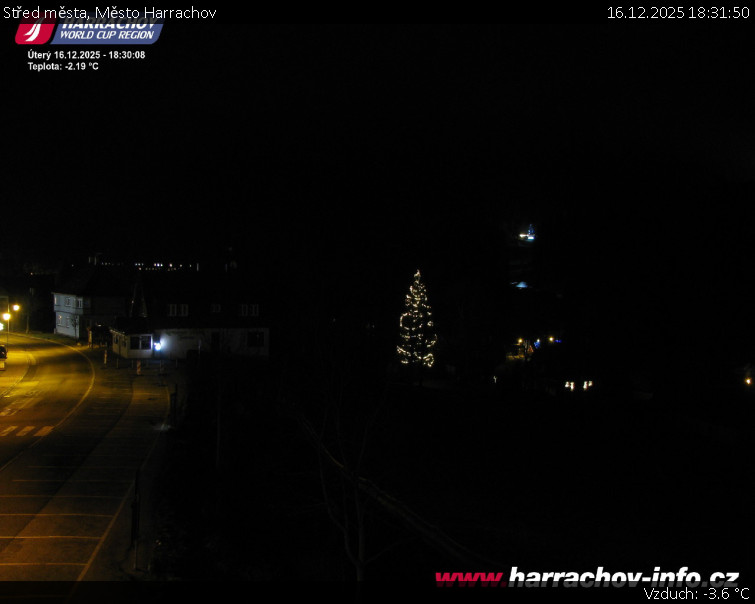 Město Harrachov - Střed města - 16.12.2025 v 18:31