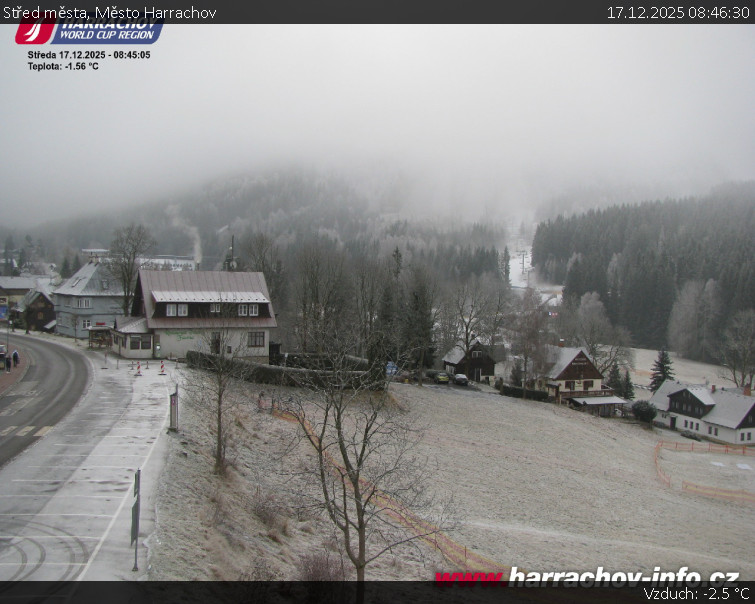 Město Harrachov - Střed města - 17.12.2025 v 08:46