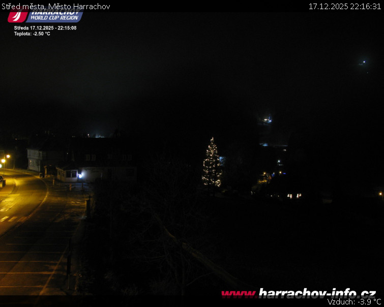 Město Harrachov - Střed města - 17.12.2025 v 22:16