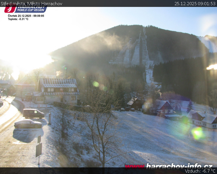 Město Harrachov - Střed města - 25.12.2025 v 09:01