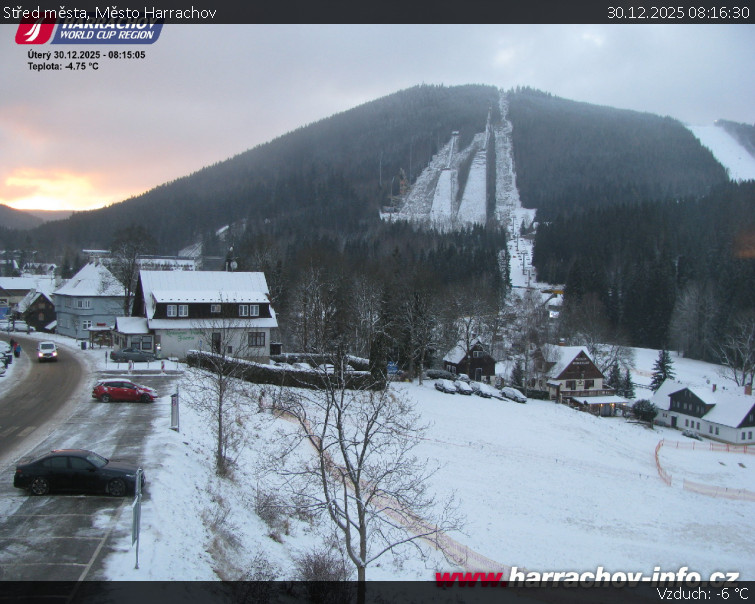Město Harrachov - Střed města - 30.12.2025 v 08:16