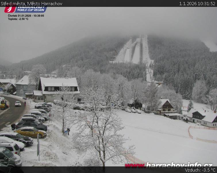 Město Harrachov - Střed města - 1.1.2026 v 10:31