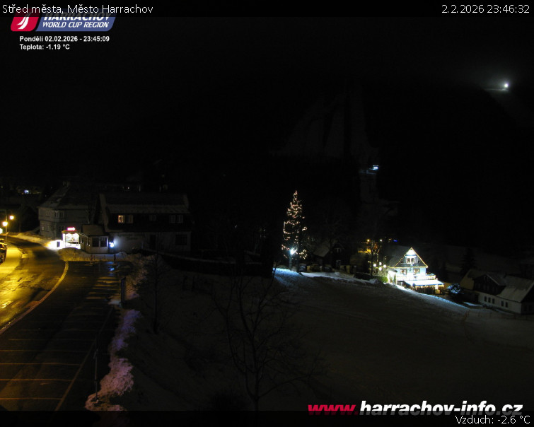 Město Harrachov - Střed města - 2.2.2026 v 23:46