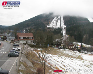 Město Harrachov - Střed města - 14.2.2026 v 08:47