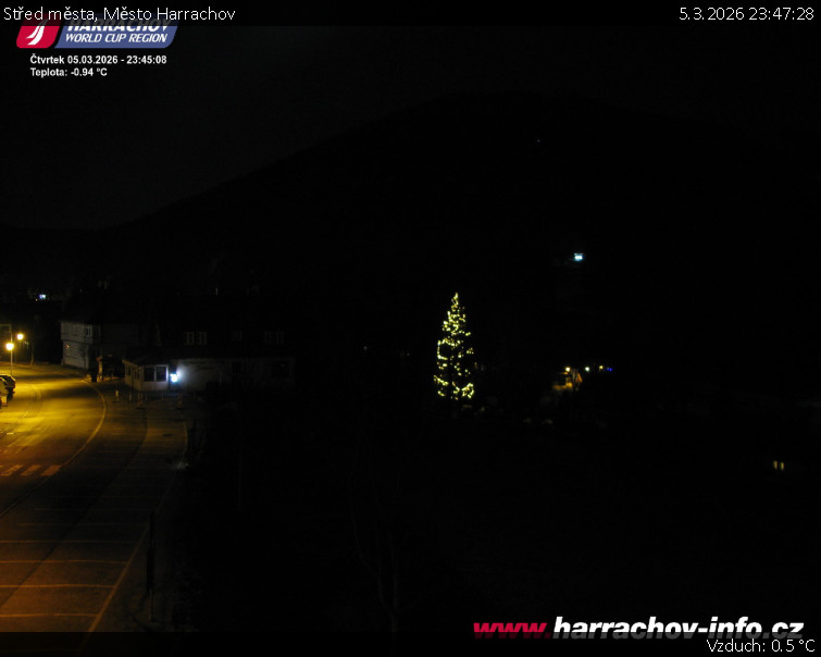 Město Harrachov - Střed města - 5.3.2026 v 23:47