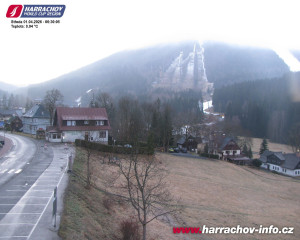 Město Harrachov - Střed města - 1.4.2026 v 06:32 Město Harrachov - Střed města - 1.4.2026 v 06:32