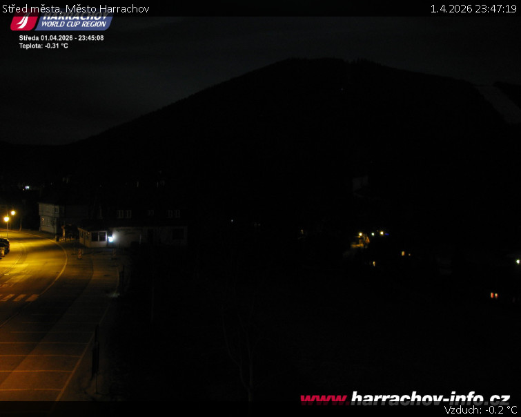 Město Harrachov - Střed města - 1.4.2026 v 23:47