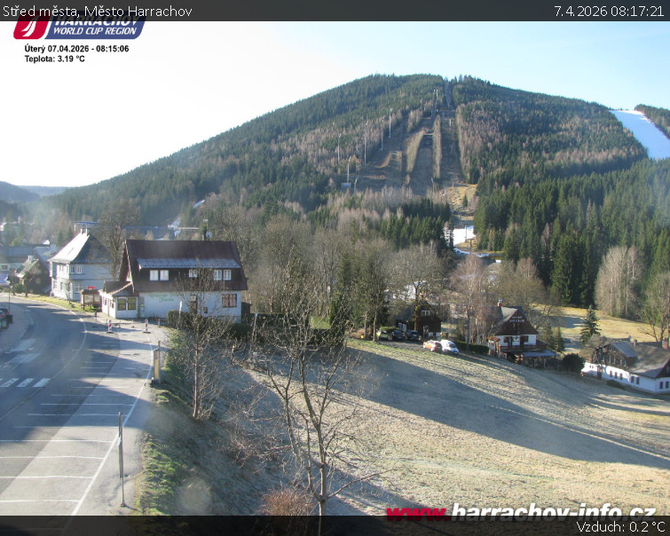 Město Harrachov - Střed města - 7.4.2026 v 08:17