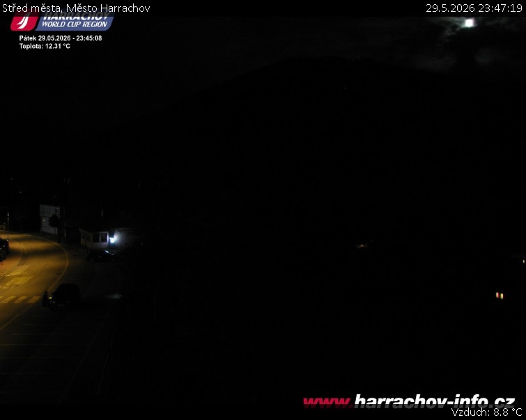 Město Harrachov - Střed města - 29.5.2026 v 23:47