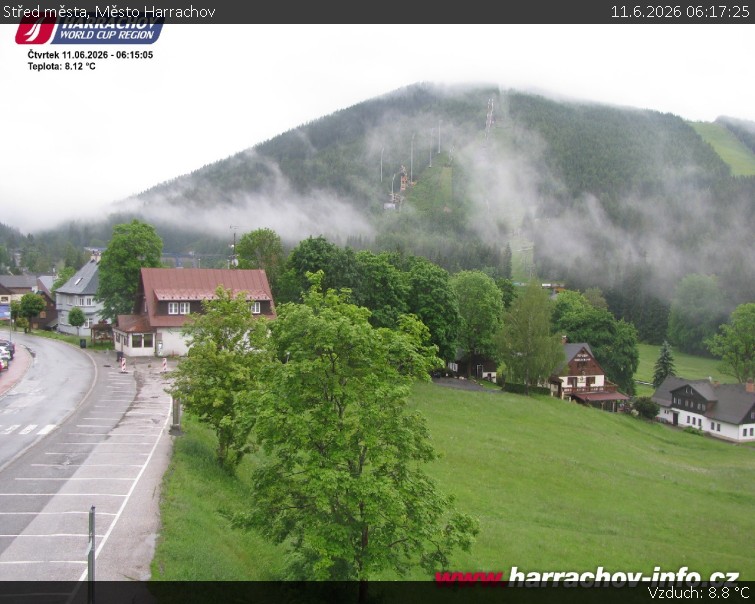 Město Harrachov - Střed města - 11.6.2026 v 06:17