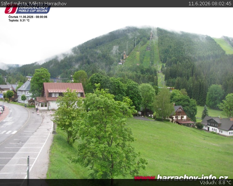 Město Harrachov - Střed města - 11.6.2026 v 08:02