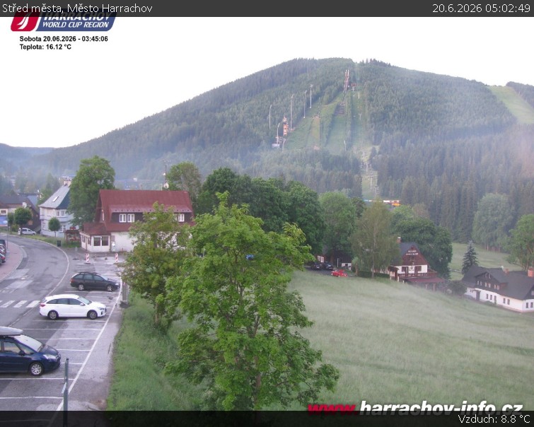 Město Harrachov - Střed města - 20.6.2026 v 05:02