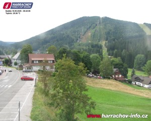 Město Harrachov - Střed města - 16.8.2026 v 08:47 Město Harrachov - Střed města - 16.8.2026 v 08:47