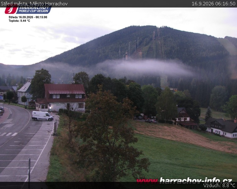 Město Harrachov - Střed města - 16.9.2026 v 06:16