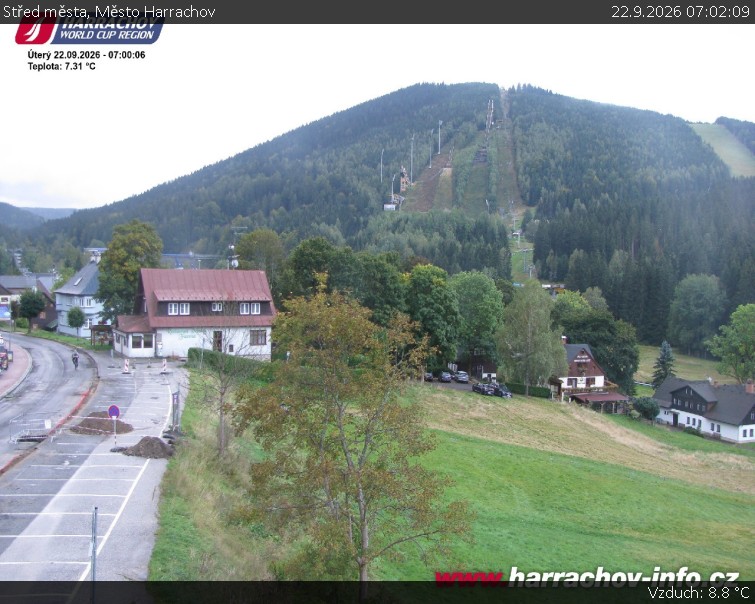 Město Harrachov - Střed města - 22.9.2026 v 07:02