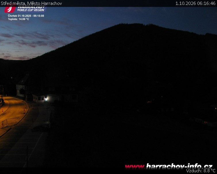 Město Harrachov - Střed města - 1.10.2026 v 06:16