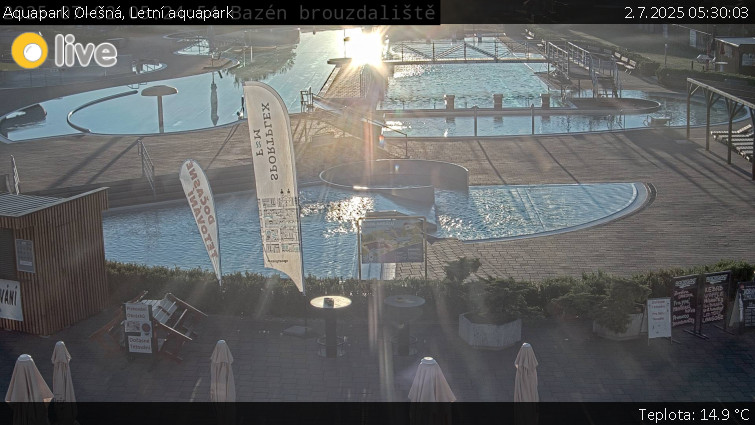 Aquapark Olešná - Letní aquapark - 2.7.2025 v 05:30 Aquapark Olešná - Letní aquapark - 2.7.2025 v 05:30