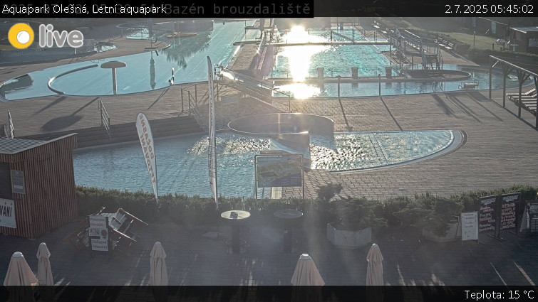 Aquapark Olešná - Letní aquapark - 2.7.2025 v 05:45 Aquapark Olešná - Letní aquapark - 2.7.2025 v 05:45