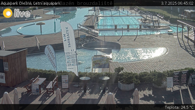 Aquapark Olešná - Letní aquapark - 3.7.2025 v 06:45