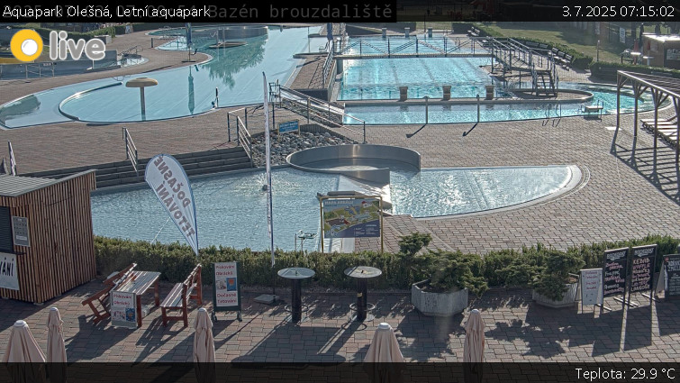 Aquapark Olešná - Letní aquapark - 3.7.2025 v 07:15