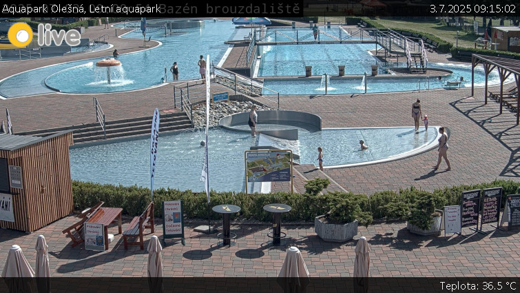 Aquapark Olešná - Letní aquapark - 3.7.2025 v 09:15