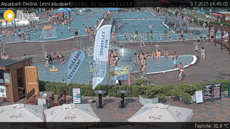 Aquapark Olešná - Letní aquapark - 3.7.2025 v 16:45