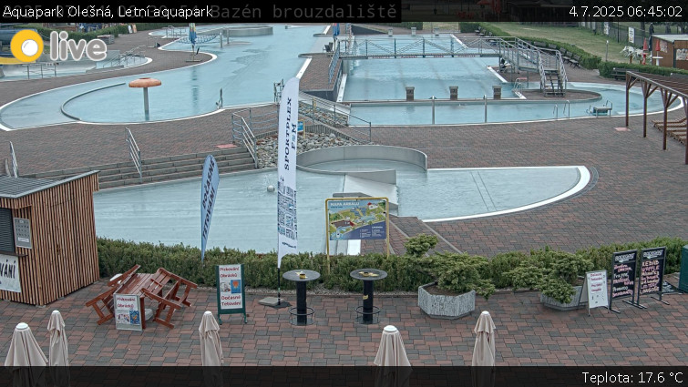 Aquapark Olešná - Letní aquapark - 4.7.2025 v 06:45 Aquapark Olešná - Letní aquapark - 4.7.2025 v 06:45