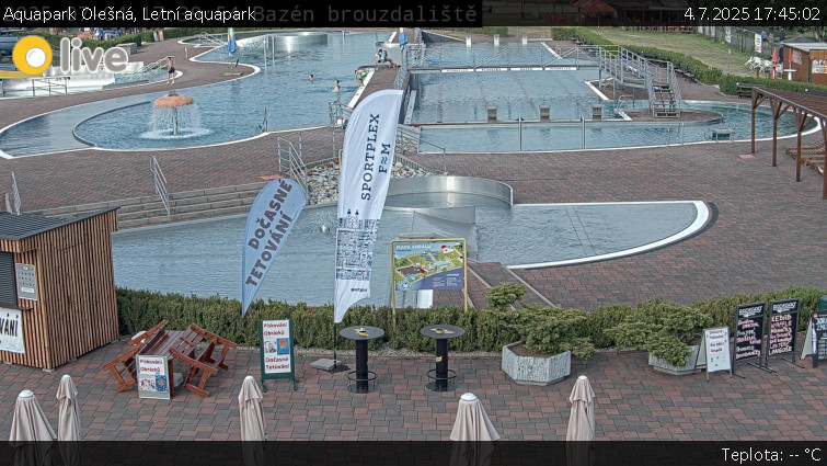 Aquapark Olešná - Letní aquapark - 4.7.2025 v 17:45 Aquapark Olešná - Letní aquapark - 4.7.2025 v 17:45
