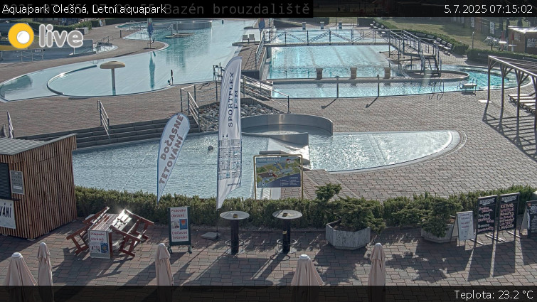 Aquapark Olešná - Letní aquapark - 5.7.2025 v 07:15 Aquapark Olešná - Letní aquapark - 5.7.2025 v 07:15