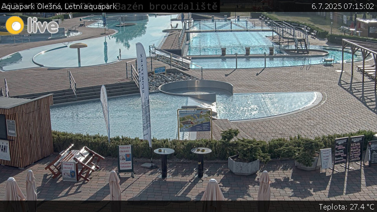 Aquapark Olešná - Letní aquapark - 6.7.2025 v 07:15 Aquapark Olešná - Letní aquapark - 6.7.2025 v 07:15