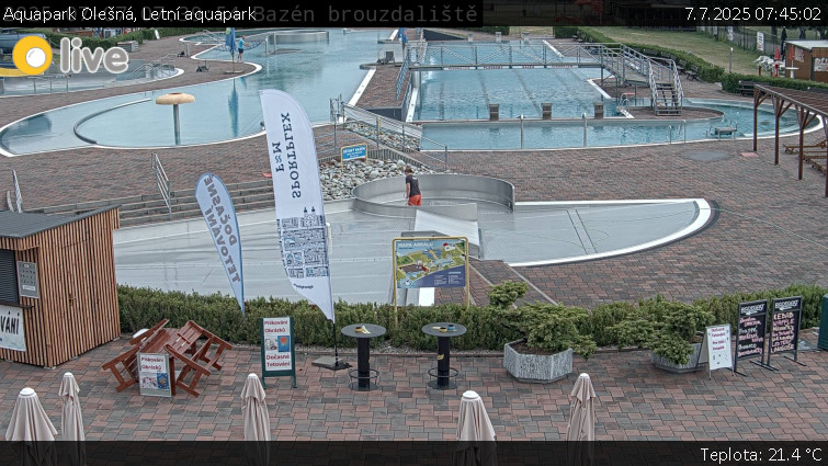 Aquapark Olešná - Letní aquapark - 7.7.2025 v 07:45 Aquapark Olešná - Letní aquapark - 7.7.2025 v 07:45