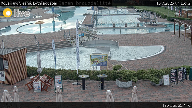 Aquapark Olešná - Letní aquapark - 15.7.2025 v 07:15 Aquapark Olešná - Letní aquapark - 15.7.2025 v 07:15