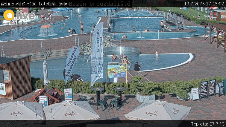 Aquapark Olešná - Letní aquapark - 19.7.2025 v 17:15 Aquapark Olešná - Letní aquapark - 19.7.2025 v 17:15