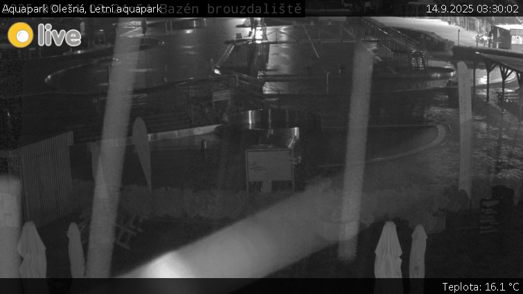 Aquapark Olešná - Letní aquapark - 14.9.2025 v 03:30