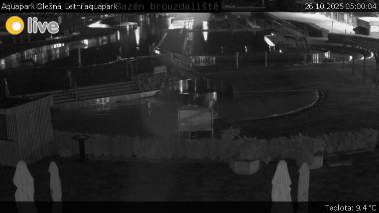 Aquapark Olešná - Letní aquapark - 26.10.2025 v 05:00 Aquapark Olešná - Letní aquapark - 26.10.2025 v 05:00