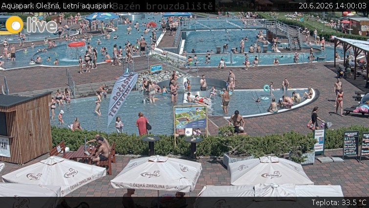 Aquapark Olešná - Letní aquapark - 20.6.2026 v 14:00