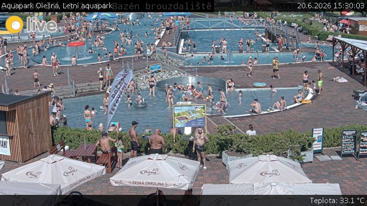 Aquapark Olešná - Letní aquapark - 20.6.2026 v 15:30
