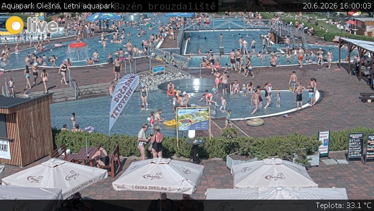 Aquapark Olešná - Letní aquapark - 20.6.2026 v 16:00