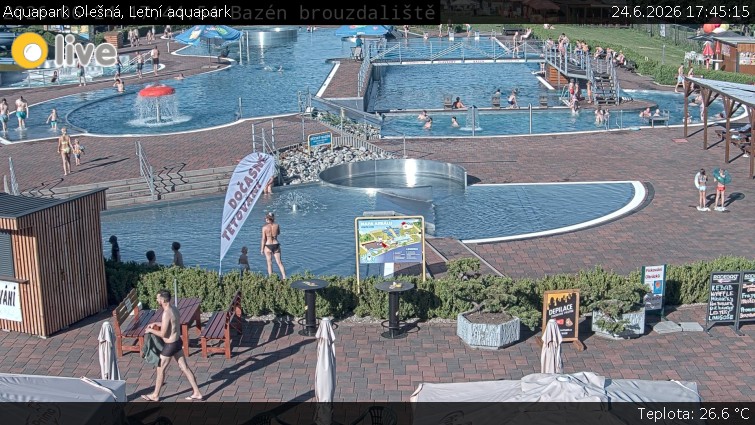 Aquapark Olešná - Letni park wodny - 24.6.2026 v 17:45