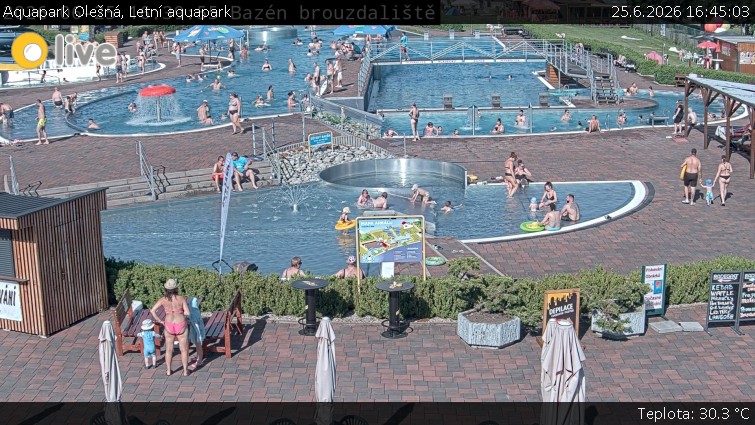 Aquapark Olešná - Letní aquapark - 25.6.2026 v 16:45
