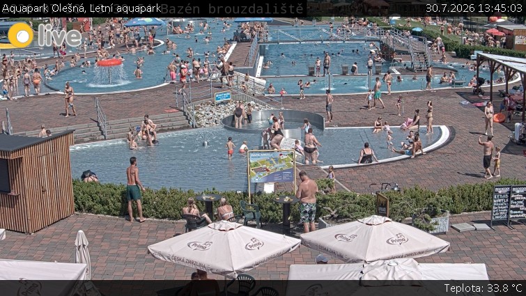Aquapark Olešná - Letní aquapark - 30.7.2026 v 13:45