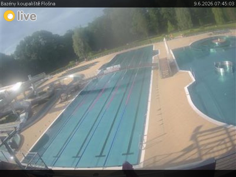 Koupaliště Flošna - Bazény koupaliště Flošna - 9.6.2026 v 07:45