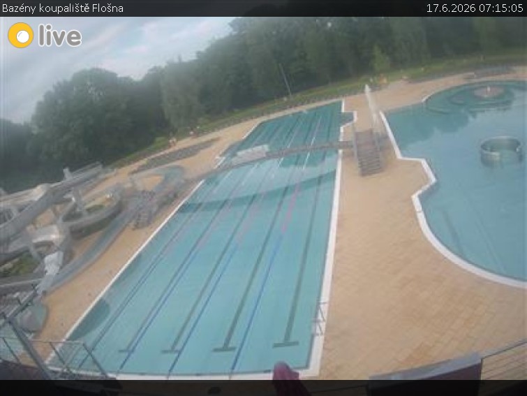 Koupaliště Flošna - Bazény koupaliště Flošna - 17.6.2026 v 07:15