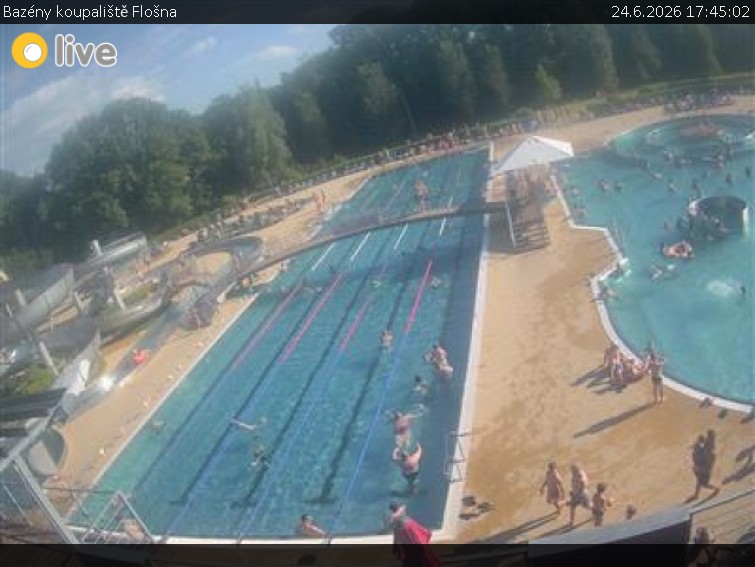 Basen rekreacyjny Flošna - Baseny kompleksu basenowego Flošna - 24.6.2026 v 17:45