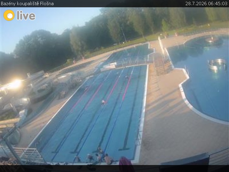 Koupaliště Flošna - Bazény koupaliště Flošna - 28.7.2026 v 06:45