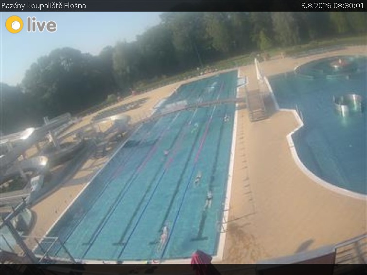 Koupaliště Flošna - Bazény koupaliště Flošna - 3.8.2026 v 08:30