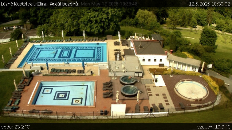 Lázně Kostelec u Zlína - Areál bazénů - 12.5.2025 v 10:30 Lázně Kostelec u Zlína - Areál bazénů - 12.5.2025 v 10:30