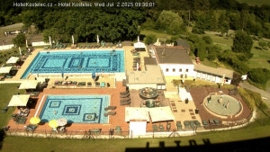 Lázně Kostelec u Zlína - Areál bazénů - 2.7.2025 v 09:30